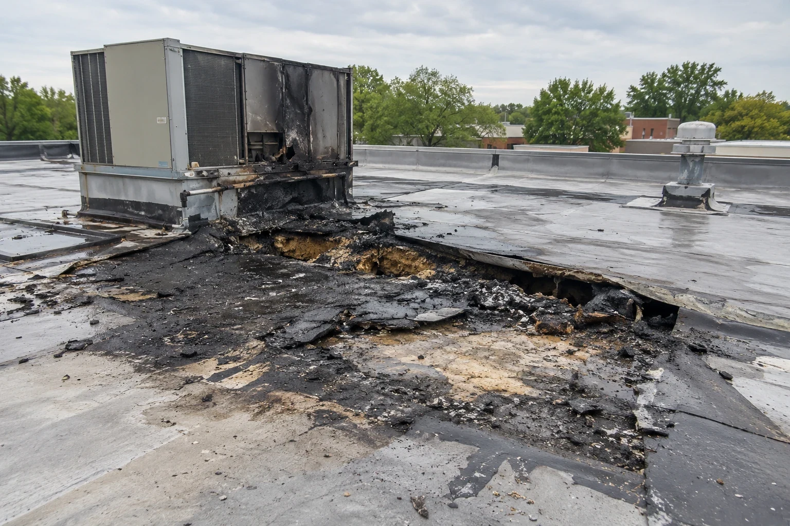 Fire Damage Roof Repair in South Fulton, GA
